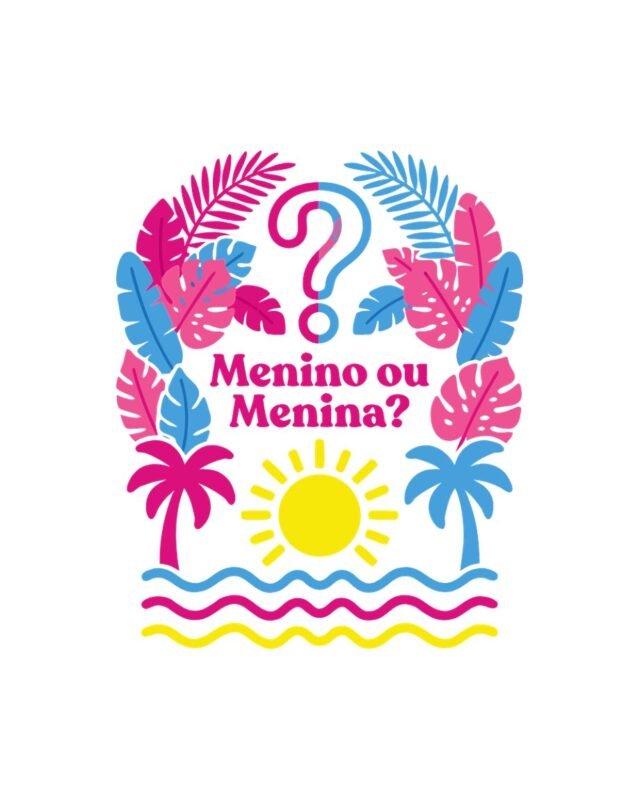 Camiseta Chá Revelação Menino ou Menina? Tropicália Unissex 100% Algodão, foto 4