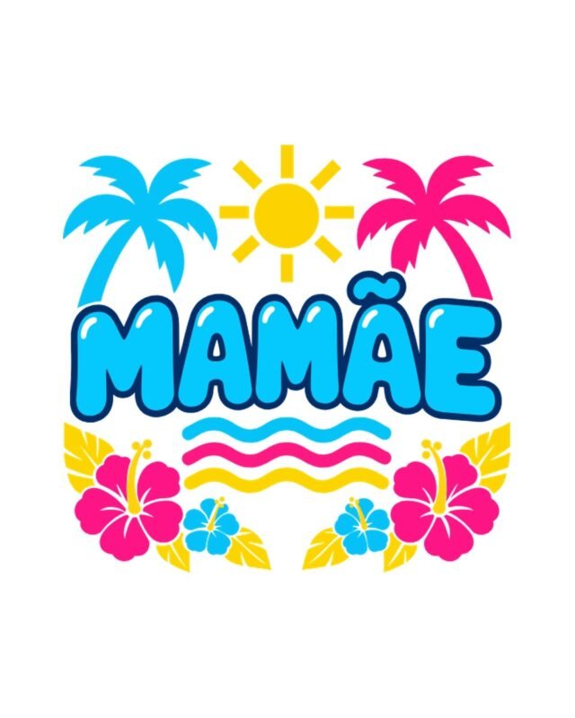 Camiseta Mamãe Chá Revelação Tropicália Unissex 100% Algodão, foto 3