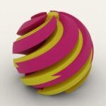 Bola de Natal Espiral